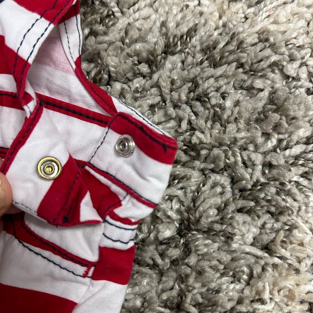 Children Place Baby Girl American Flag Overalls Dress Romper 6 9 Months 4th July - Picture 6 of 8